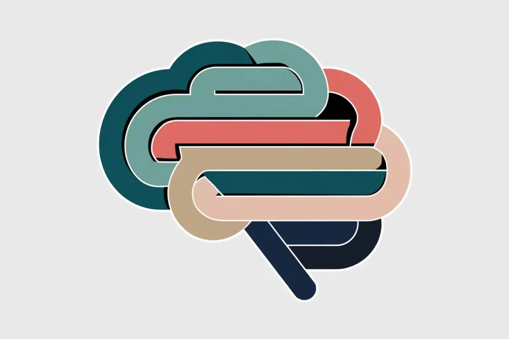 neurodivergent teacher accommodations, adhd self-accommodations, abstract illustration of a brain (profile view)