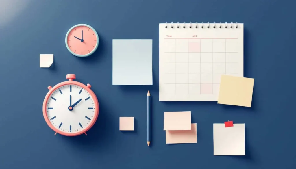 Minimal vector image of teacher focus support tools: headphones, closed door, and checklist, ideal for ADHD workplace accommodations