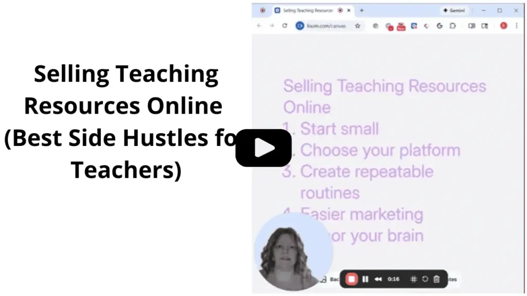 selling teaching resources online title text, Eileen Guevara speaking