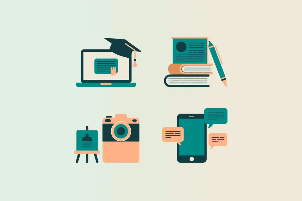 7 Weekend Side Hustles That Won't Burn You Out 4 Camera, design tools, and files — abstract representation of photo, design, or Etsy-style weekend work.